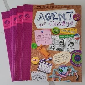 5 Girl Scout Junior Journey books: "Agent of Change"